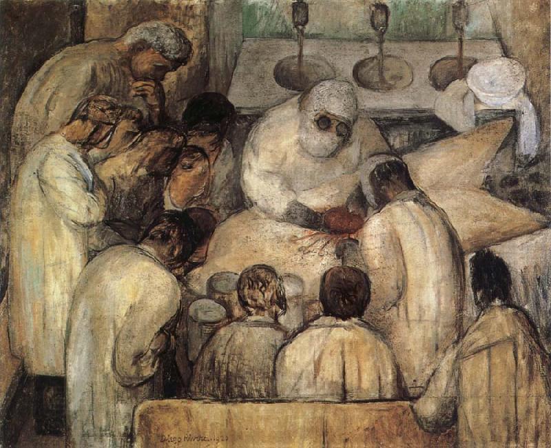Diego Rivera Operation China oil painting art